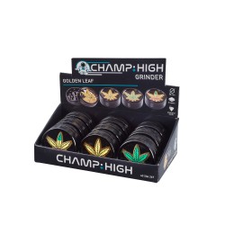 Champ High Golden Leaf Grinder 2 Parts 50mm